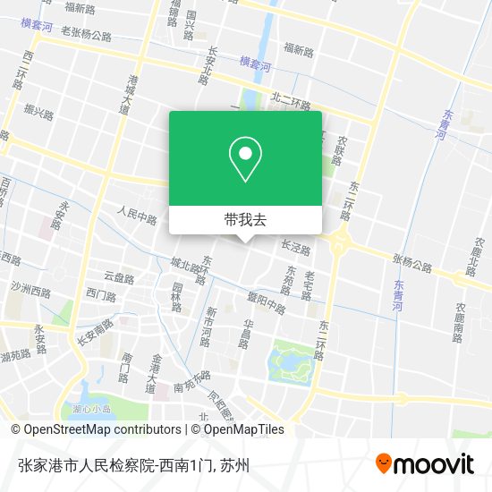 张家港市人民检察院-西南1门地图