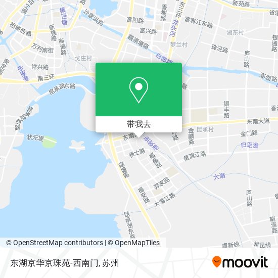 东湖京华京珠苑-西南门地图