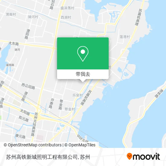 苏州高铁新城照明工程有限公司地图