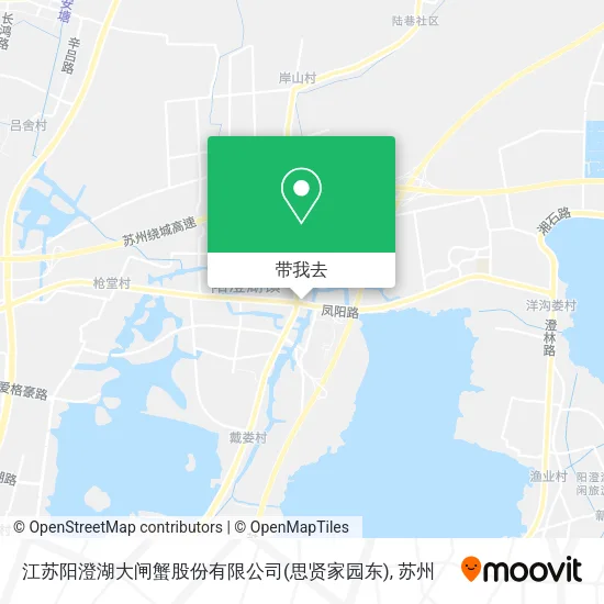 江苏阳澄湖大闸蟹股份有限公司(思贤家园东)地图