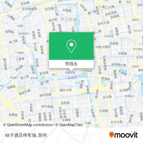 桔子酒店停车场地图