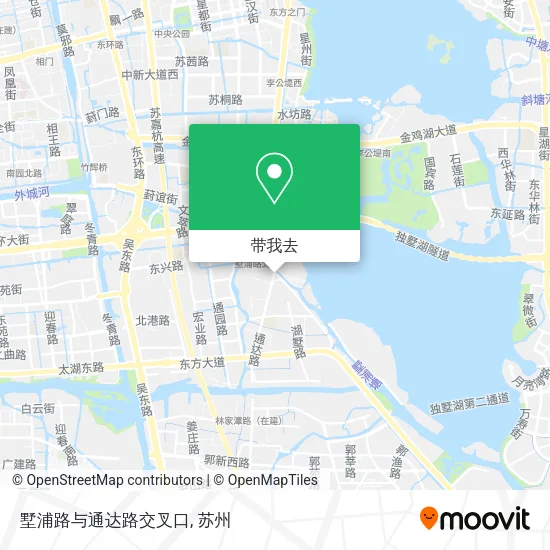 墅浦路与通达路交叉口地图