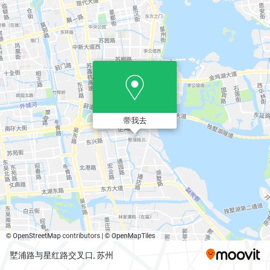 墅浦路与星红路交叉口地图