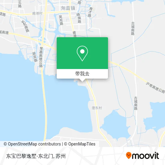 东宝巴黎逸墅-东北门地图