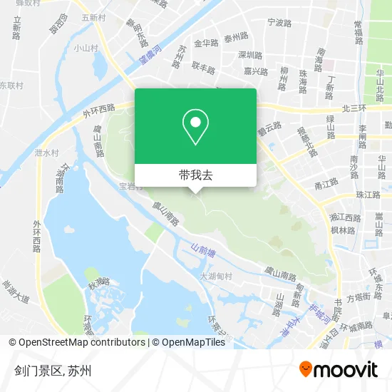 剑门景区地图