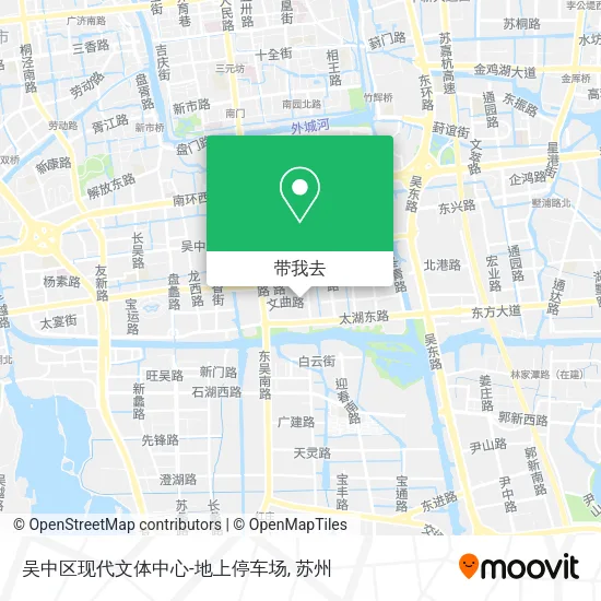 吴中区现代文体中心-地上停车场地图