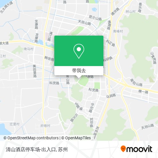 清山酒店停车场-出入口地图