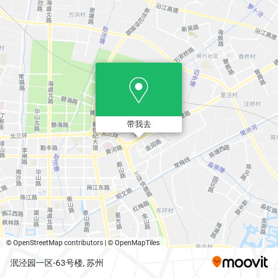 泯泾园一区-63号楼地图