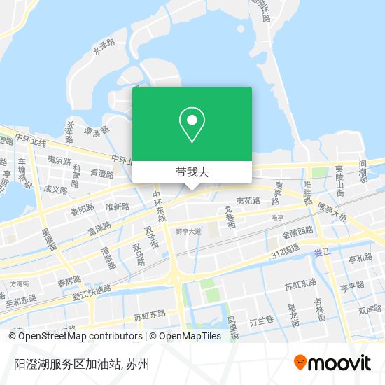 阳澄湖服务区加油站地图