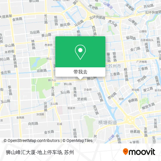 狮山峰汇大厦-地上停车场地图