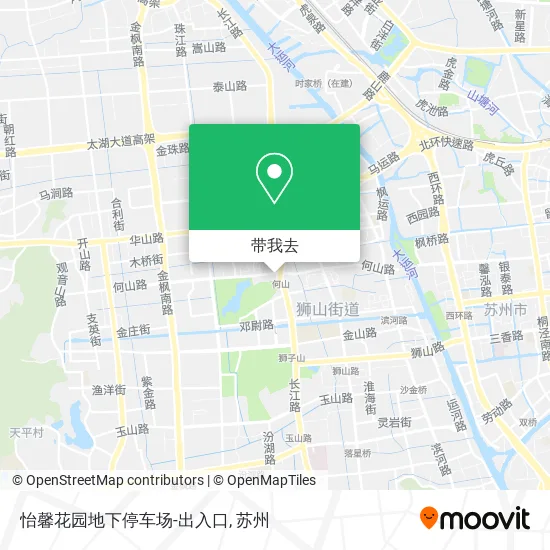 怡馨花园地下停车场-出入口地图