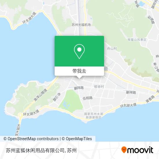 苏州蓝狐休闲用品有限公司地图