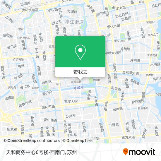 天和商务中心6号楼-西南门地图