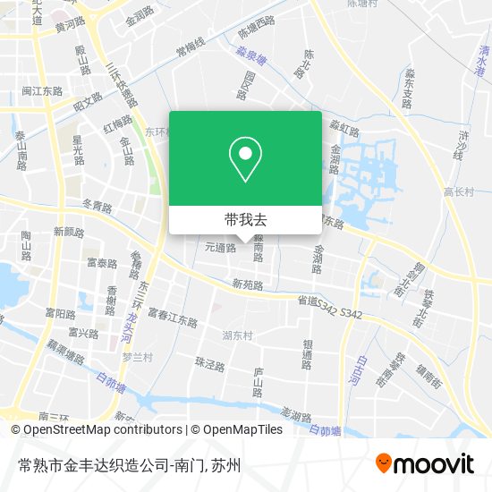 常熟市金丰达织造公司-南门地图