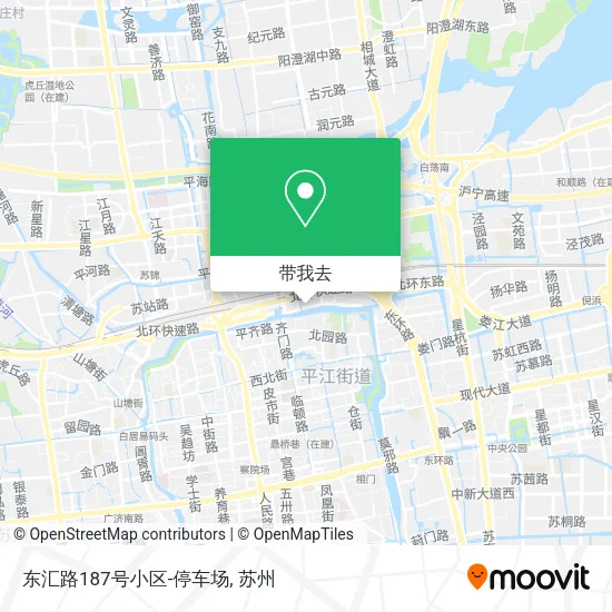 东汇路187号小区-停车场地图