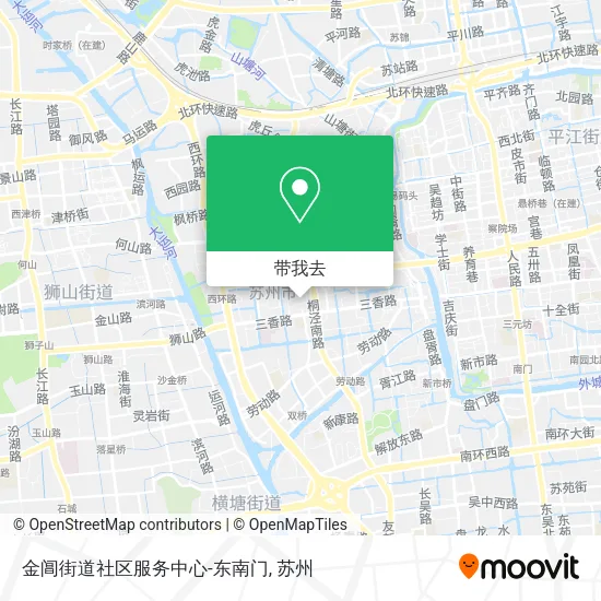 金阊街道社区服务中心-东南门地图