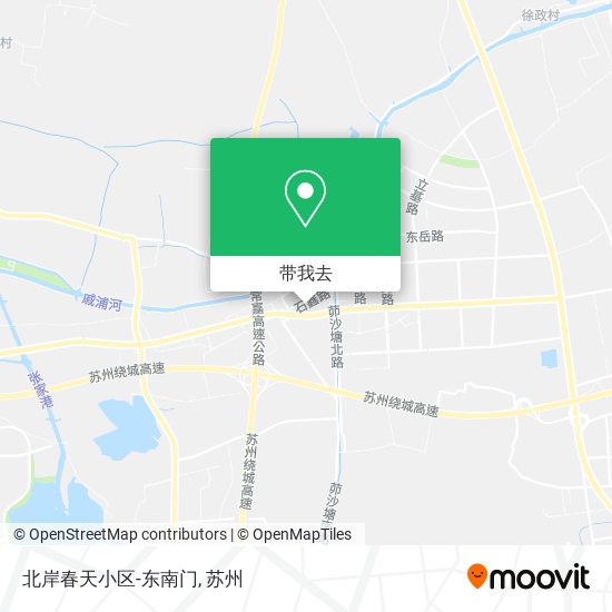 北岸春天小区-东南门地图