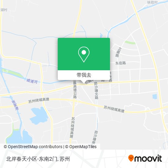 北岸春天小区-东南2门地图