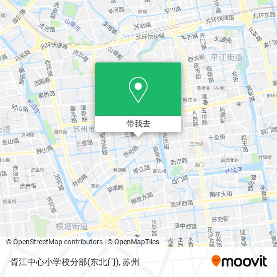 胥江中心小学校分部(东北门)地图