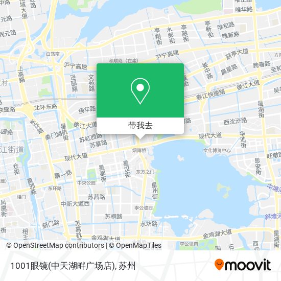 1001眼镜(中天湖畔广场店)地图
