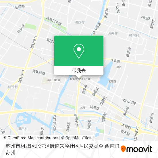 苏州市相城区北河泾街道朱泾社区居民委员会-西南门地图