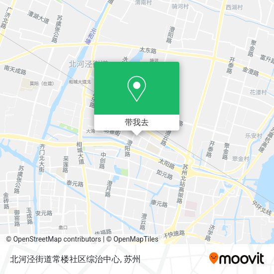 北河泾街道常楼社区综治中心地图