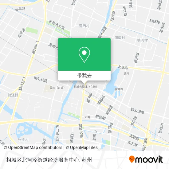 相城区北河泾街道经济服务中心地图