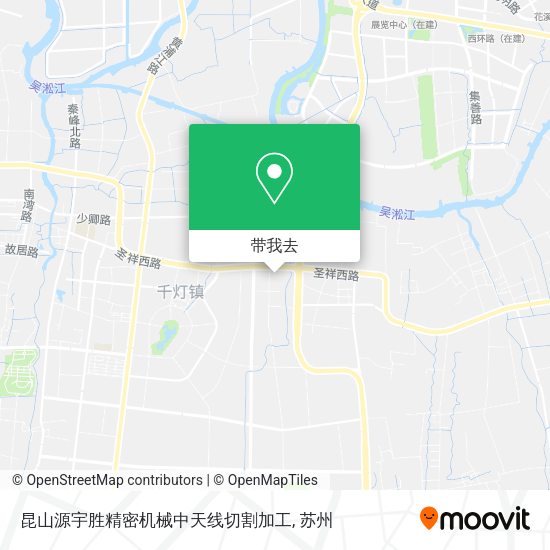 昆山源宇胜精密机械中天线切割加工地图