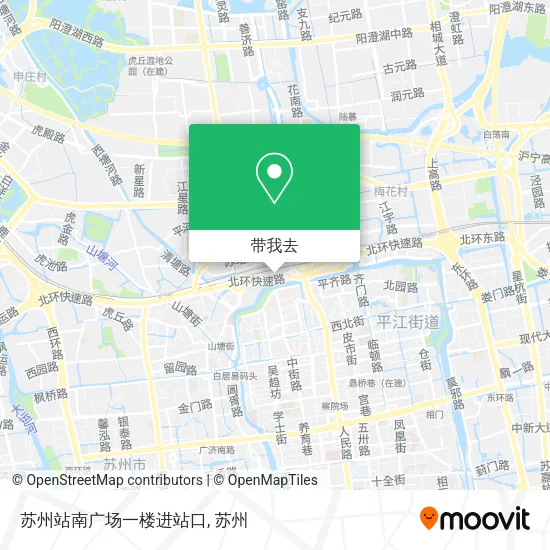 苏州站南广场一楼进站口地图