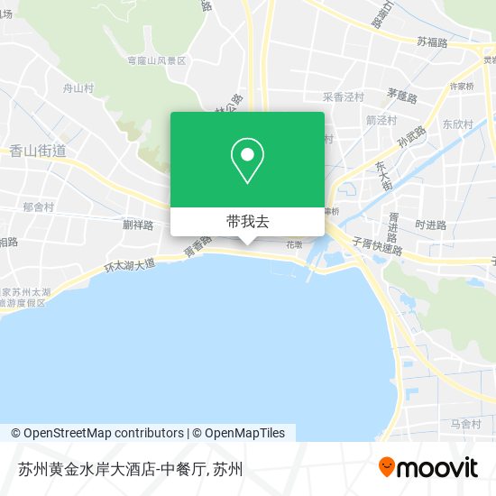 苏州黄金水岸大酒店-中餐厅地图