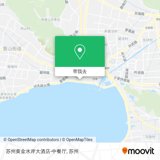 苏州黄金水岸大酒店-中餐厅地图