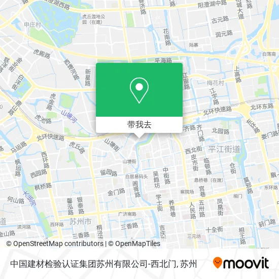 中国建材检验认证集团苏州有限公司-西北门地图
