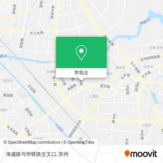 海盛路与华驿路交叉口地图