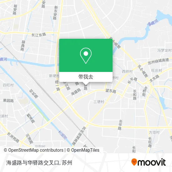 海盛路与华驿路交叉口地图