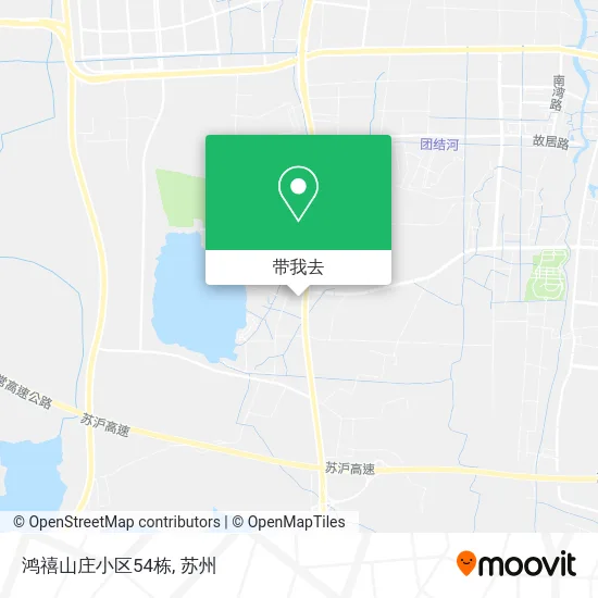 鸿禧山庄小区54栋地图