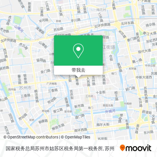 国家税务总局苏州市姑苏区税务局第一税务所地图