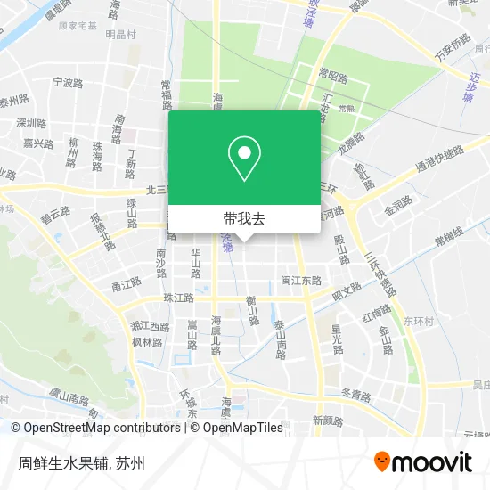 周鲜生水果铺地图