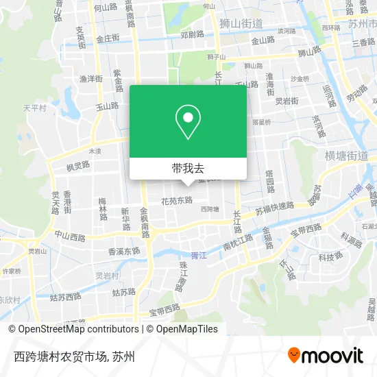 西跨塘村农贸市场地图
