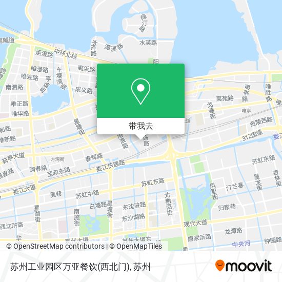 苏州工业园区万亚餐饮(西北门)地图