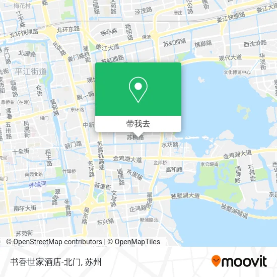 书香世家酒店-北门地图