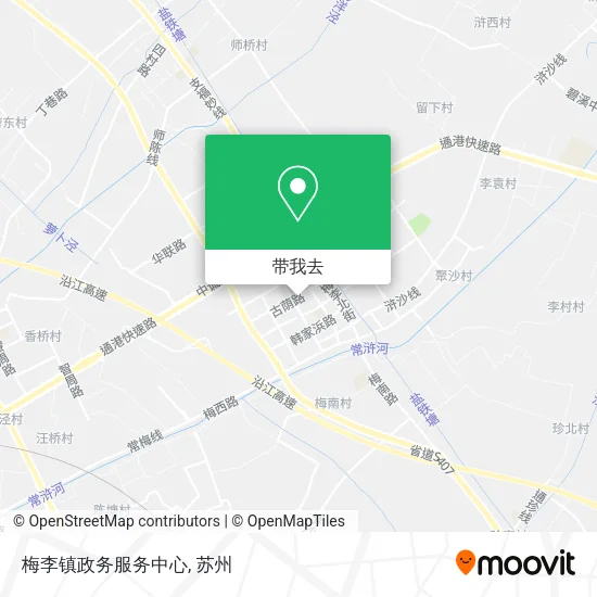 梅李镇政务服务中心地图