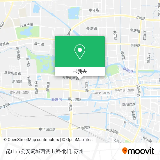 昆山市公安局城西派出所-北门地图