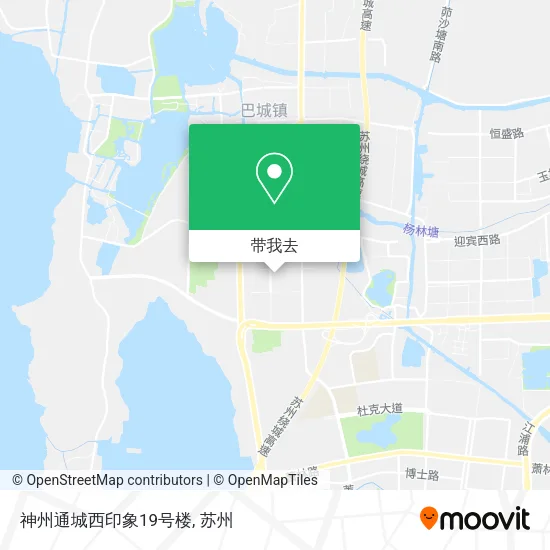 神州通城西印象19号楼地图