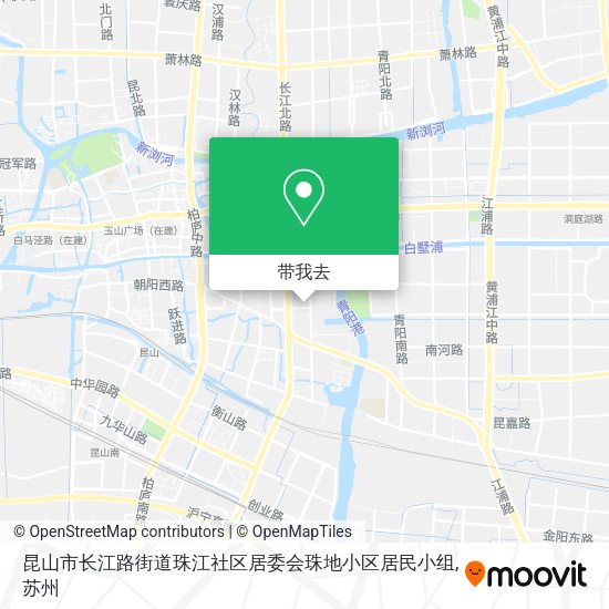 昆山市长江路街道珠江社区居委会珠地小区居民小组地图