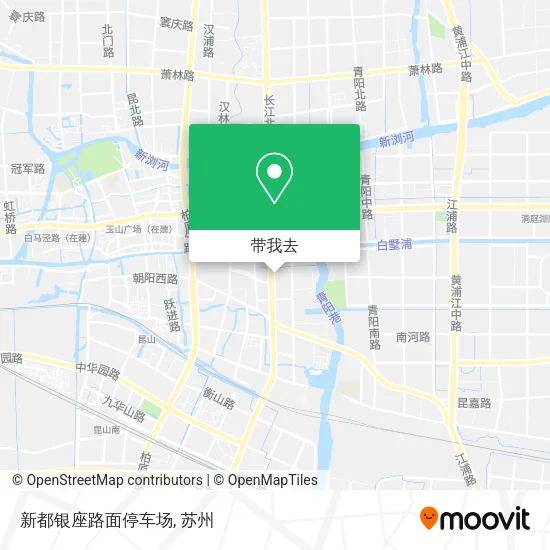 新都银座路面停车场地图