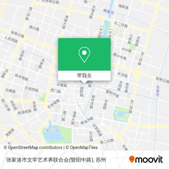 张家港市文学艺术界联合会(暨阳中路)地图