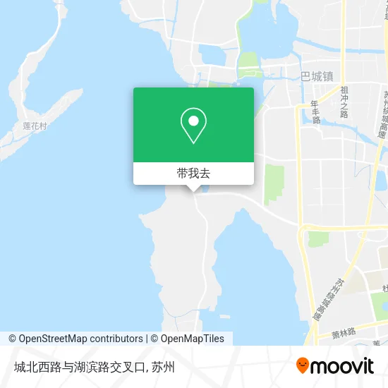 城北西路与湖滨路交叉口地图