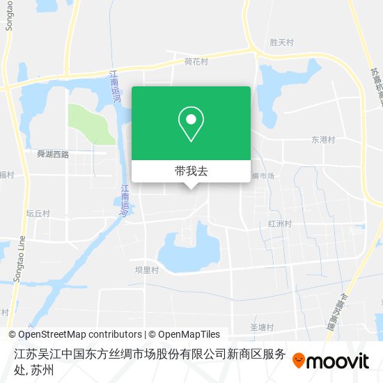 江苏吴江中国东方丝绸市场股份有限公司新商区服务处地图