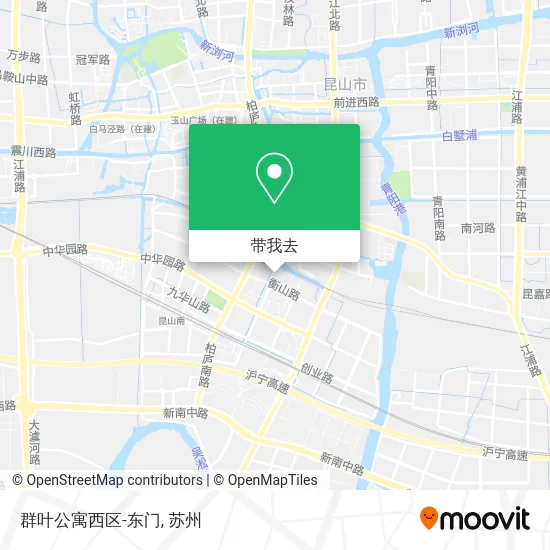 群叶公寓西区-东门地图
