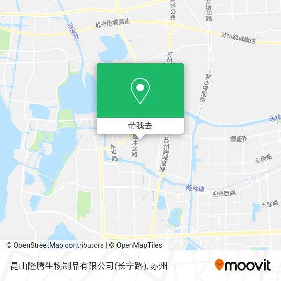 昆山隆腾生物制品有限公司(长宁路)地图